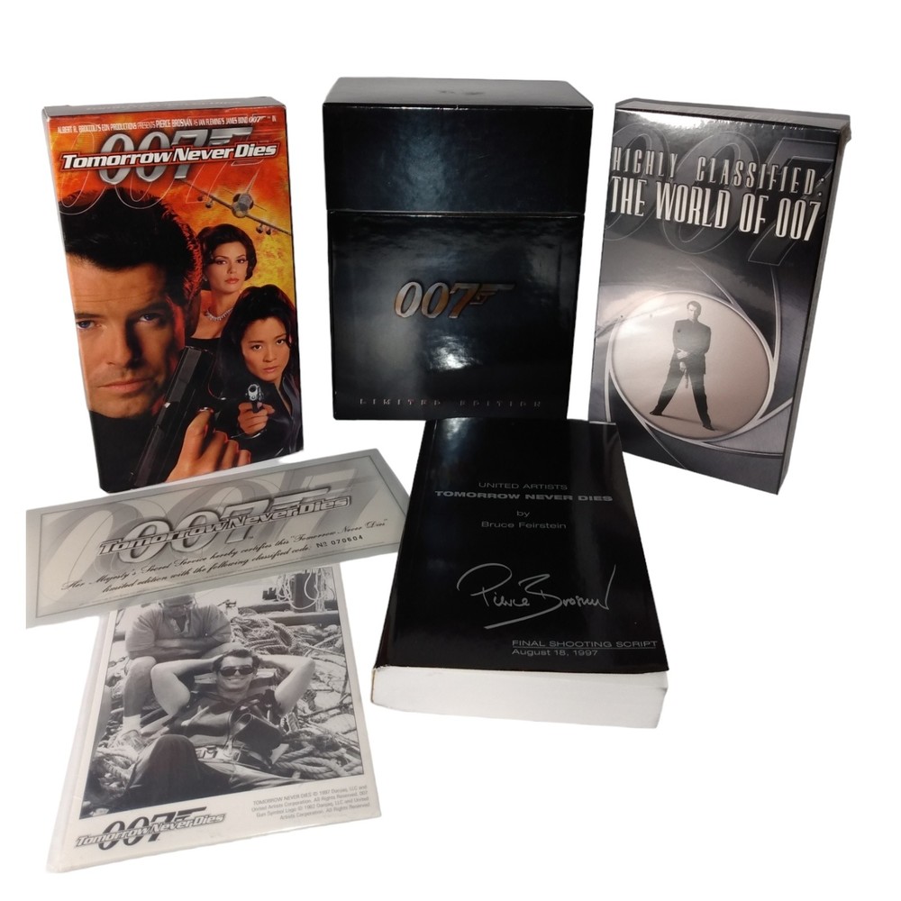 James Bond 007 | Tomorrow Never Dies | Limited Edition VHS Box Set | w/ Script